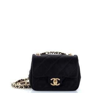 Chanel Oval Logo Chain Handle Flap Bag #184706C44B